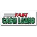 Signmission Safety Sign, 36 in Height, Vinyl, 14 in Length, Fast Cash Loans D-36 Fast Cash Loans